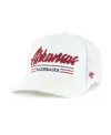 47 Brand Men's White Arkansas Razorbacks Garner Rope Trucker Adjustable Hat