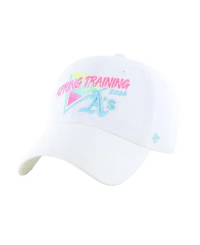 47 Brand Men's White San Francisco Giants 2024 Spring Training Vapor Wave Clean Up Adjustable Hat