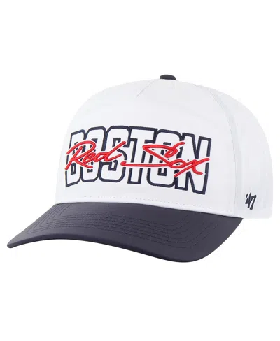 47 Brand Men's White Boston Red Sox Lineman Hitch Adjustable Hat
