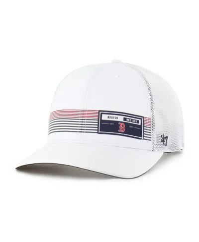 47 Brand Men's White Boston Red Sox Rangefinder Brrr Trucker Adjustable Hat
