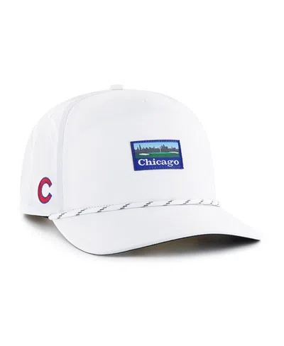 47 BRAND MEN'S WHITE CHICAGO CUBS VACATION GOLF HITCH ADJUSTABLE HAT 