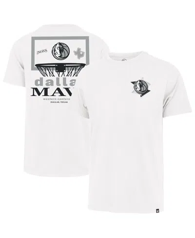 47 Brand Men's White Dallas Mavericks City Edition Backboard Franklin T-shirt