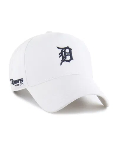 47 Brand Men's White Detroit Tigers Foundational Pinch Offside Adjustable Hat