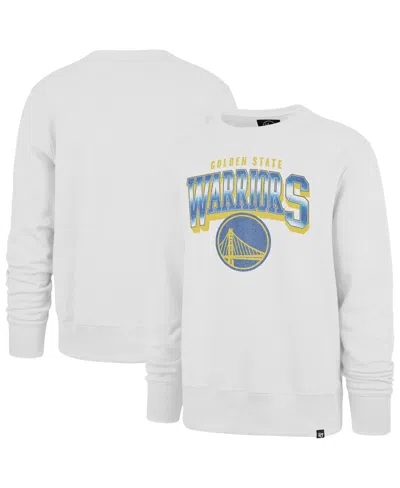 47 Brand Men's White Golden State Warriors Spotlight Headline Pullover Sweatshirt