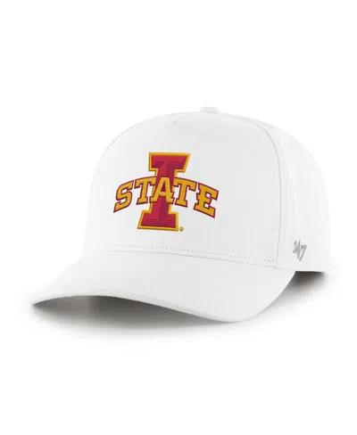 47 Brand Men's White Iowa State Cyclones Hitch Adjustable Hat