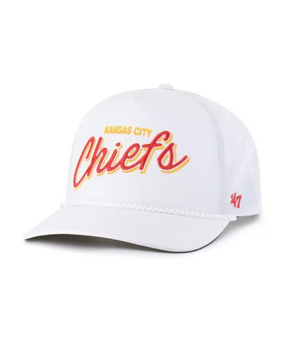47 Brand Men's White Kansas City Chiefs Brrr Fairway Hitch Adjustable Hat