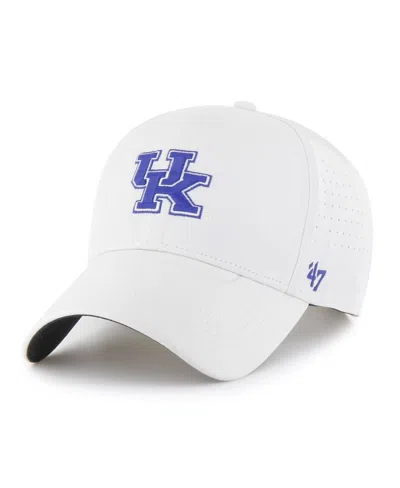 47 Brand Men's White Kentucky Wildcats Forward Vent Mvp Adjustable Hat
