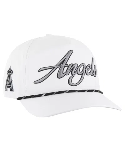 47 Brand Men's White Los Angeles Angels Overhand Speckle Hitch Rope Adjustable Hat