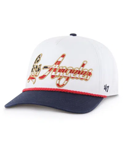 47 Brand Men's White Los Angeles Chargers Patriotic Overhand Hitch Adjustable Hat