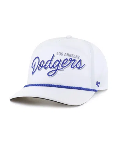 47 Brand Men's White Los Angeles Dodgers Brrr Fairway Hitch Adjustable Hat
