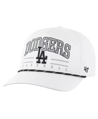 47 Brand Men's White Los Angeles Dodgers Roscoe Speckle Hitch Adjustable Hat