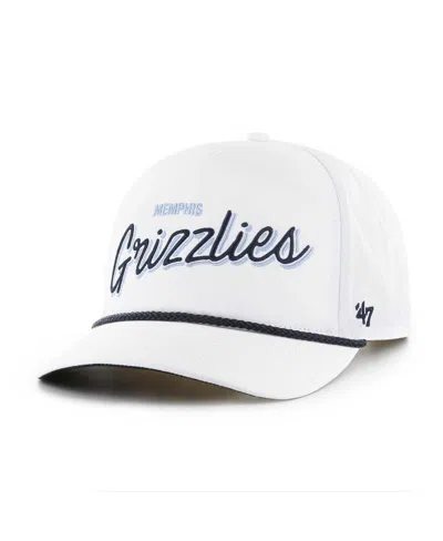 47 Brand Men's White Memphis Grizzlies Fairway Hitch Brrr Adjustable Hat