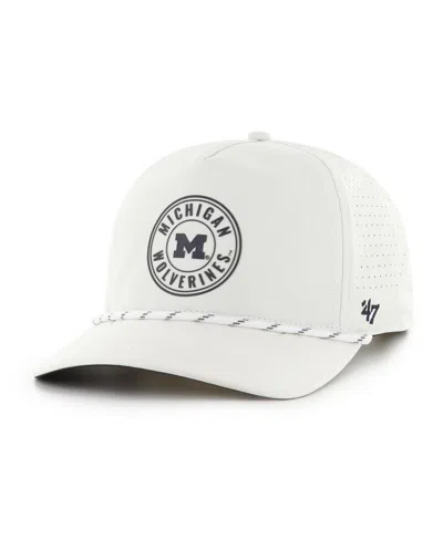47 Brand Men's White Michigan Wolverines Forward Collection Loop Hitch Adjustable Hat