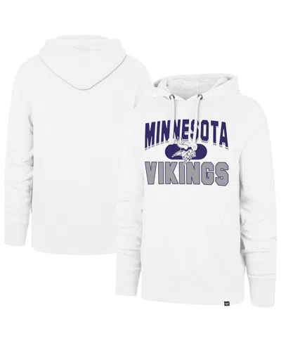 47 Brand Men's White Minnesota Vikings Counter Strike Headline Pullover Hoodie