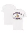 47 Brand Men's White Minnesota Vikings Overrun Franklin T-shirt In White