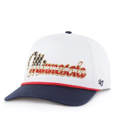 47 Brand '47 White Minnesota Vikings Patriotic Overhand Hitch Adjustable Hat