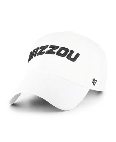 47 Brand Men's White Missouri Tigers Clean Up Adjustable Hat