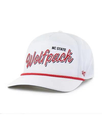 47 Brand Men's White Nc State Wolfpack Fairway Hitch Adjustable Hat