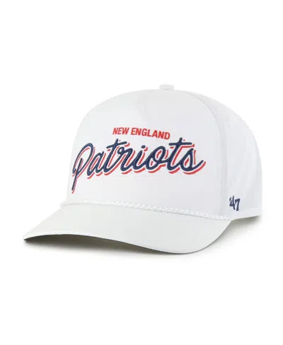 47 Brand Men's White New England Patriots Brrr Fairway Hitch Adjustable Hat