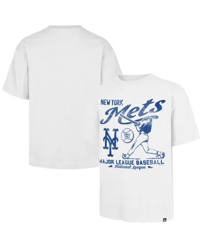 47 Brand Men's White New York Mets Regional Batter Foundation T-shirt