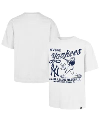 47 Brand Men's White New York Yankees Regional Batter Foundation T-shirt