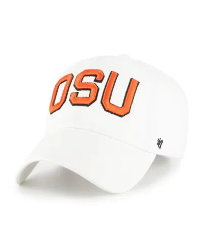47 Brand Men's White Oregon State Beavers Vault Clean Up Adjustable Hat