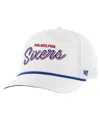 47 Brand Men's White Philadelphia 76ers Fairway Hitch Brrr Adjustable Hat In White