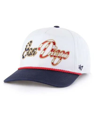 47 Brand '47 White San Diego Padres Patriotic Overhand Hitch Adjustable Hat