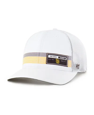 47 Brand Men's White San Diego Padres Rangefinder Brrr Trucker Adjustable Hat