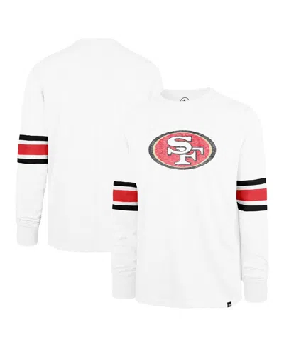 47 Brand Men's White San Francisco 49ers Gridiron Premier Brex Long Sleeve T-shirt