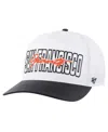 47 Brand Men's White San Francisco Giants Lineman Hitch Adjustable Hat In White