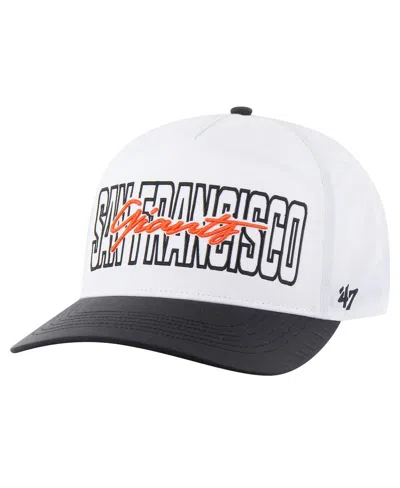 47 Brand Men's White San Francisco Giants Lineman Hitch Adjustable Hat
