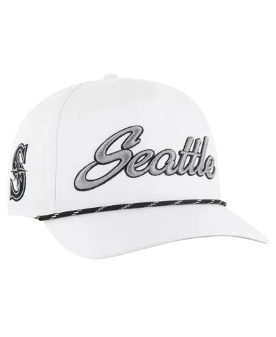 47 Brand Men's White Seattle Mariners Overhand Speckle Hitch Rope Adjustable Hat