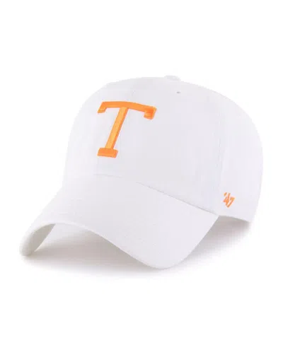 47 Brand Men's White Tennessee Volunteers Vault Clean Up Adjustable Hat