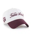 47 Brand Men's White Texas A&m Aggies Contemporary Basics Foundation Clean Up Adjustable Hat In White