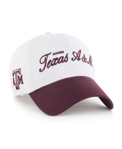 47 Brand Men's White Texas A&m Aggies Contemporary Basics Foundation Clean Up Adjustable Hat