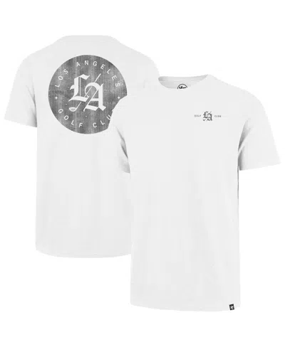 47 Brand Men's White Tgl Los Angeles Golf Club Backer Scrum T-shirt In Gray