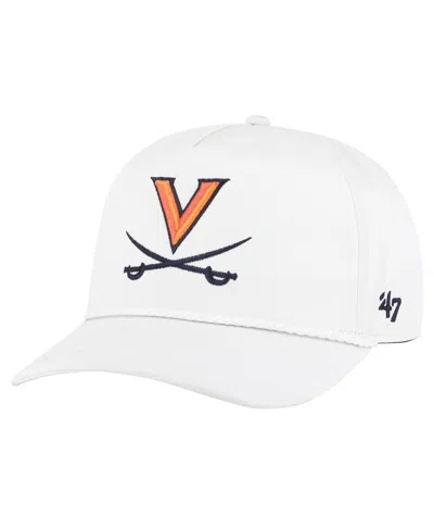47 Brand Men's White Virginia Cavaliers Rope Hitch Adjustable Hat