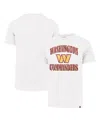 47 Brand Men's White Washington Commanders Overrun Franklin T-shirt In White