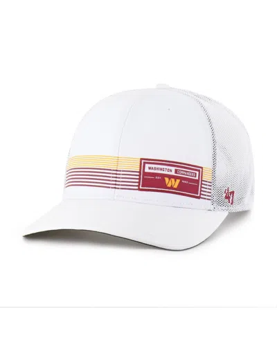 47 Brand Men's White Washington Commanders Rangefinder Trucker Adjustable Hat