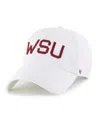 47 Brand Men's White Washington State Cougars Vault Clean Up Adjustable Hat
