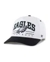 47 Brand Men's White/black Philadelphia Eagles Roscoe Two-toned Hitch Adjustable Hat In Multi