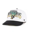 47 Brand Men's White/black Pittsburgh Penguins Tribute Hitch Adjustable Hat In Multi