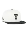 47 Brand Men's White/black Texas Rangers Foundation Captain Snapback Hat