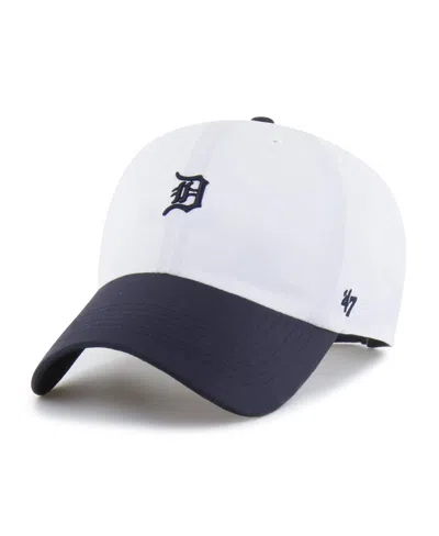 47 Brand Men's White/navy Detroit Tigers Vista Mini Clean Up Brrr Adjustable Hat In Multi