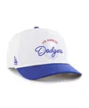 47 Brand Men's White/royal Los Angeles Dodgers Gimmie Golf Hitch Rope Adjustable Hat