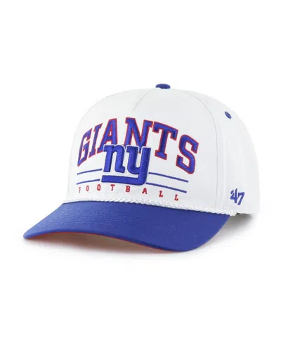 47 Brand Men's White/royal New York Giants Roscoe Two-toned Hitch Adjustable Hat In Multi