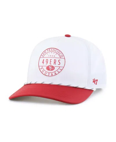 47 Brand Men's White/scarlet San Francisco 49ers Suburbia Hitch Two-tone Adjustable Hat In Multi