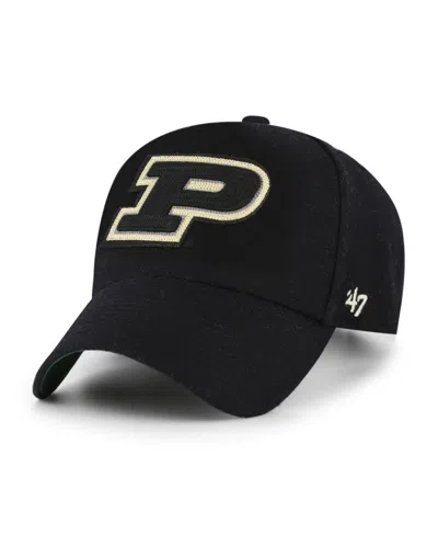 47 Brand Men's Women's Black Purdue Boilermakers Collections Golden Age Offside Dt Adjustable Hat In Red
