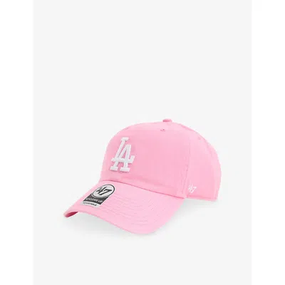 47 Brand Mens '47 Clean Up La Dodgers Cotton-twill Baseball Cap In Pink